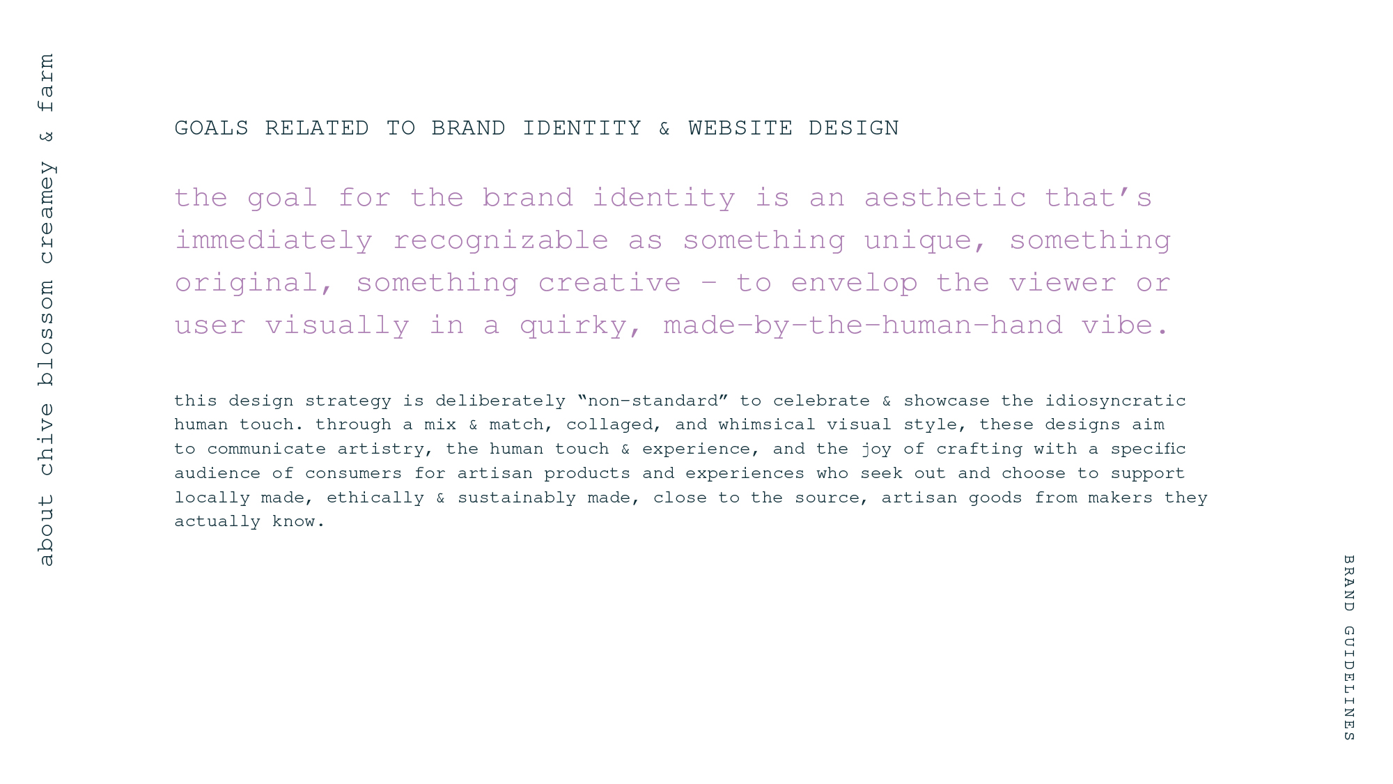 brand guidelines visual identity goals