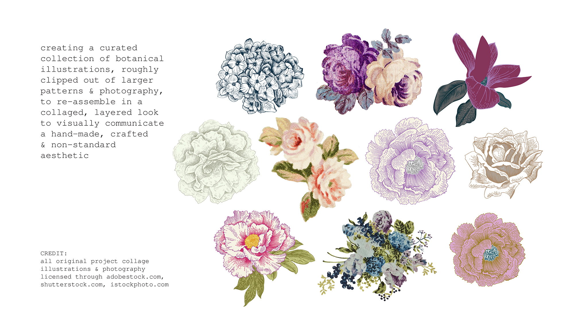 chive blossom creamery collage graphics collection